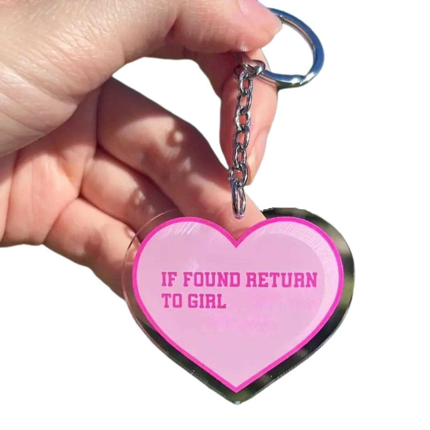 Heart Shaped Acrylic Keychain 2