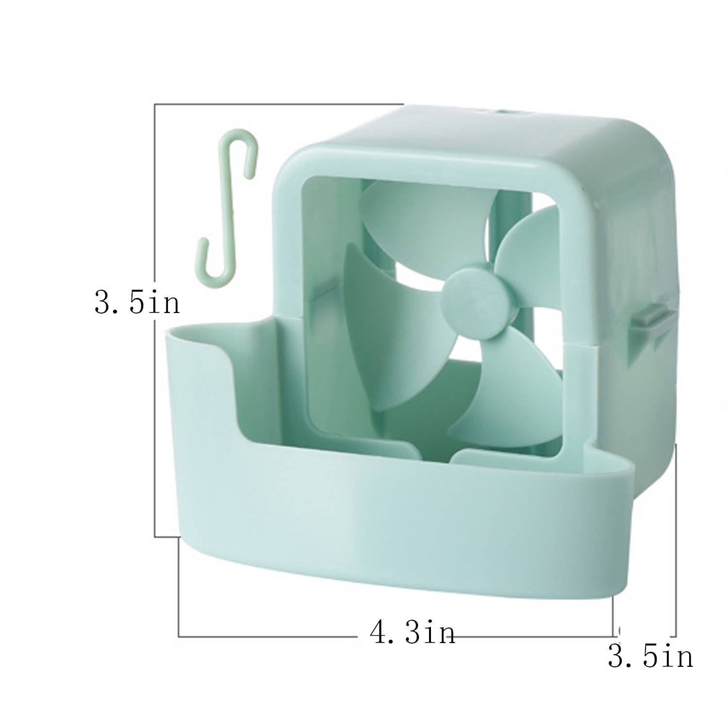 Portable Hanging Fan Cooler w/ 4 Ice Holders 5