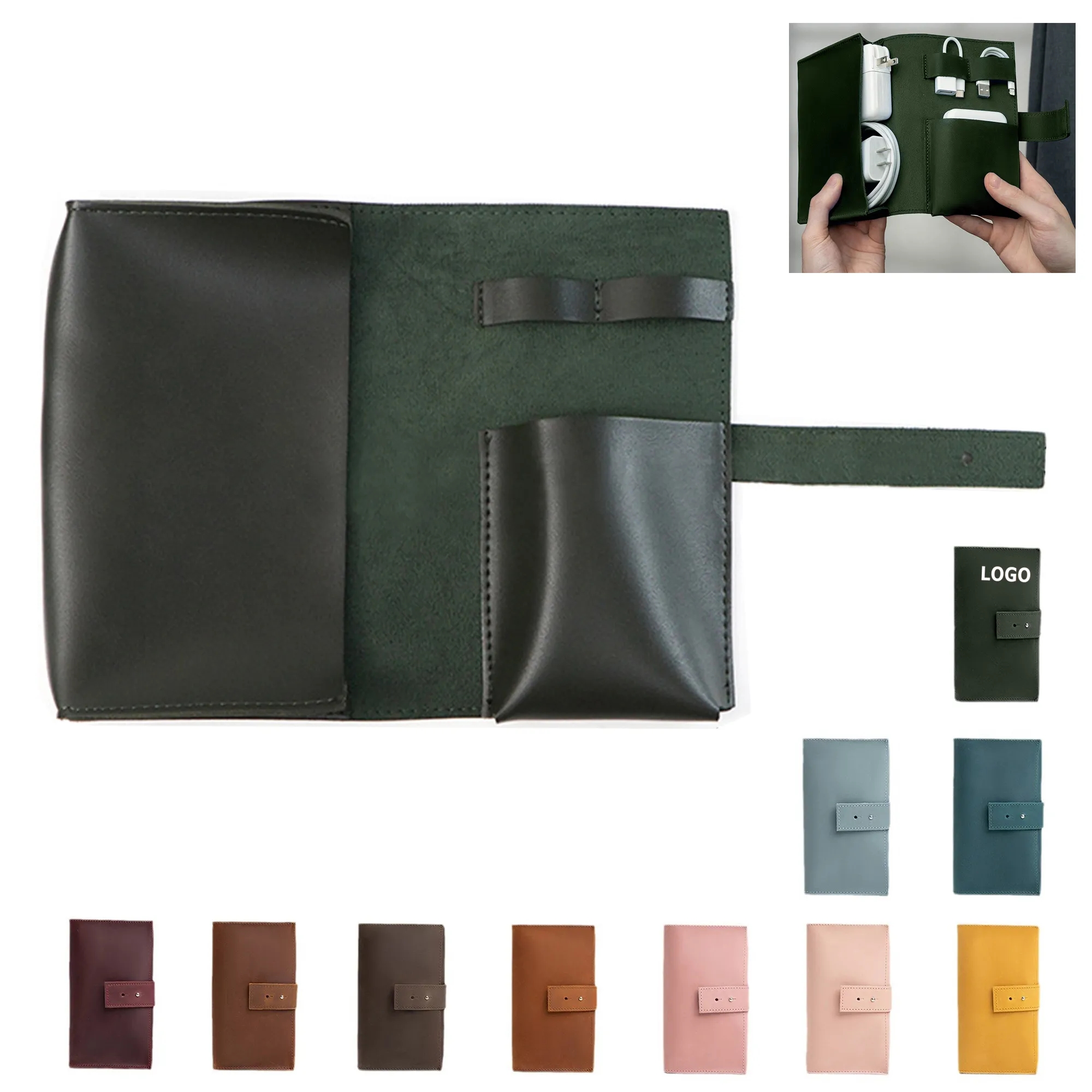 Charger Data Cables PU Electronic Organizer 2