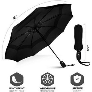 Windproof Automatic Travel Umbrella 12