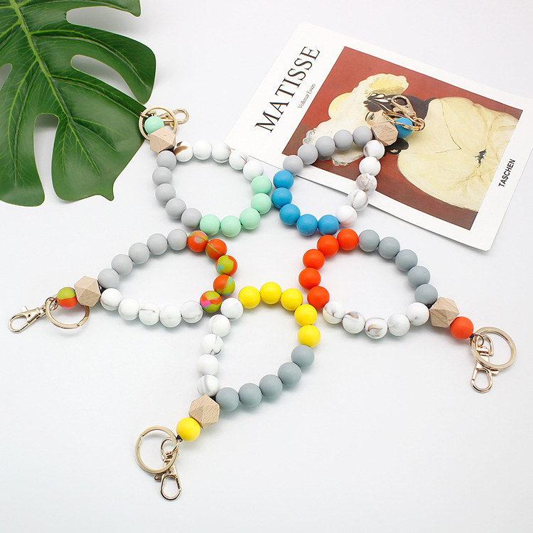 Silicone Beaded Bangle Chains 1