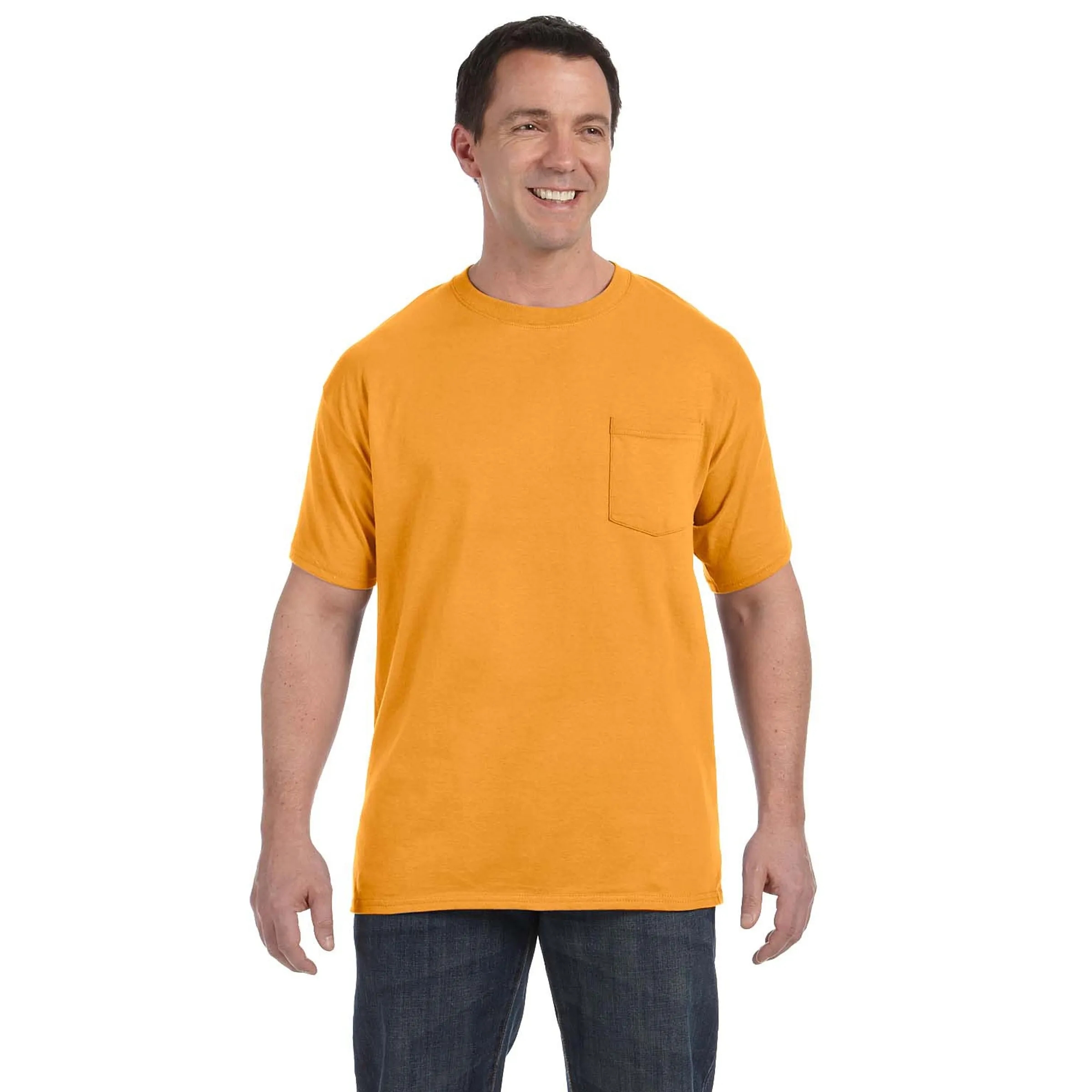 Hanes Men's 6.1 oz Tagless Pocket T-Shirt 4
