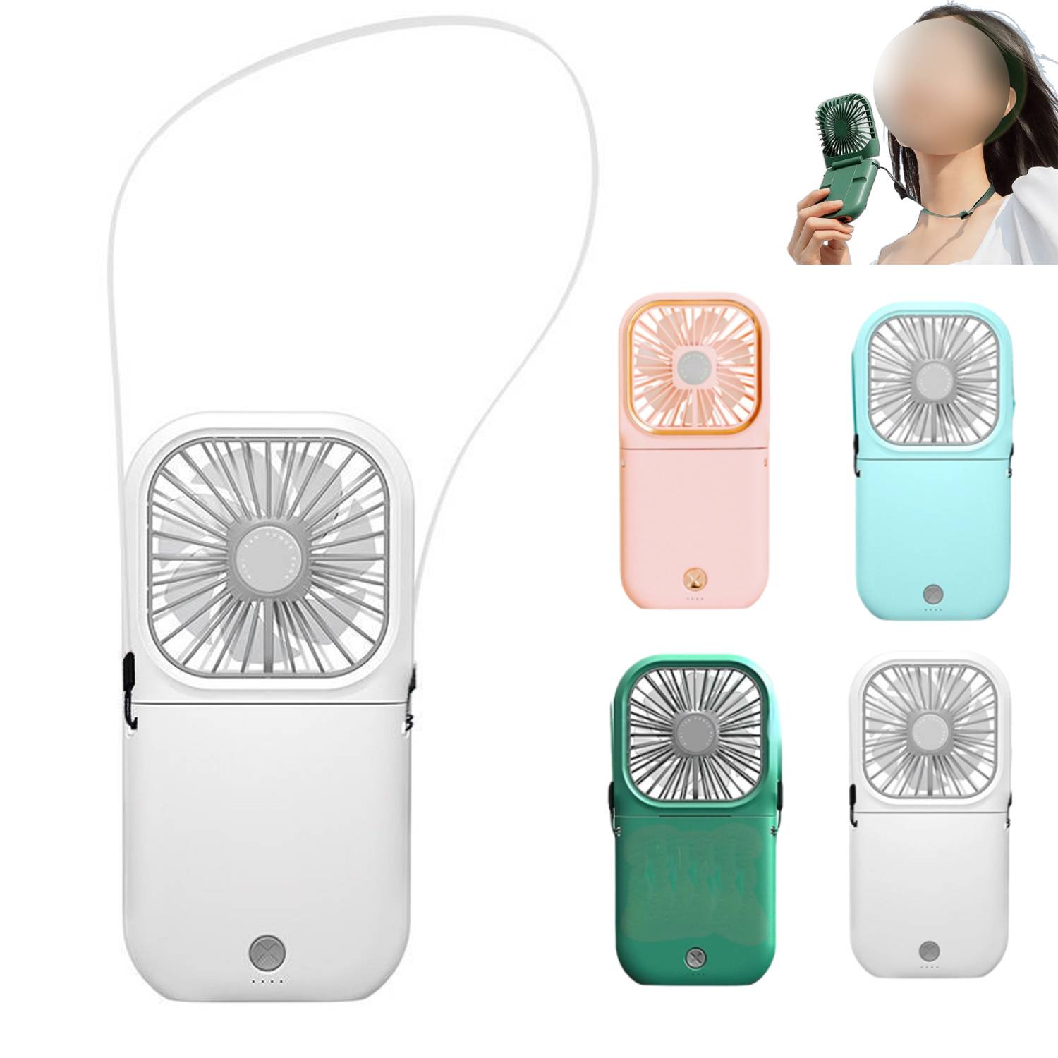 Mini Portable Foldable Neck Fan 8