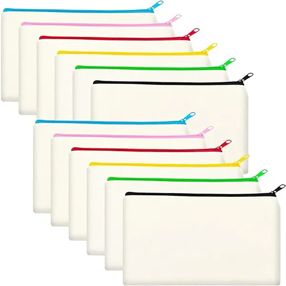 Canvas Colorful Zipper Bags, custom tote bag with logo imprint 10