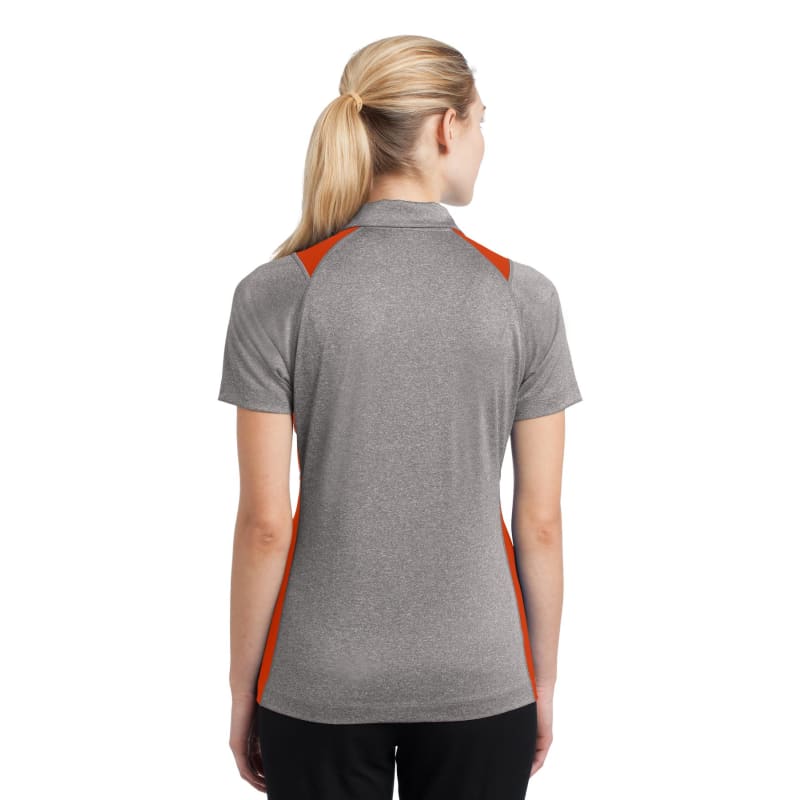 Sport-Tek Women's Heather Colorblock Contender Polo. 45