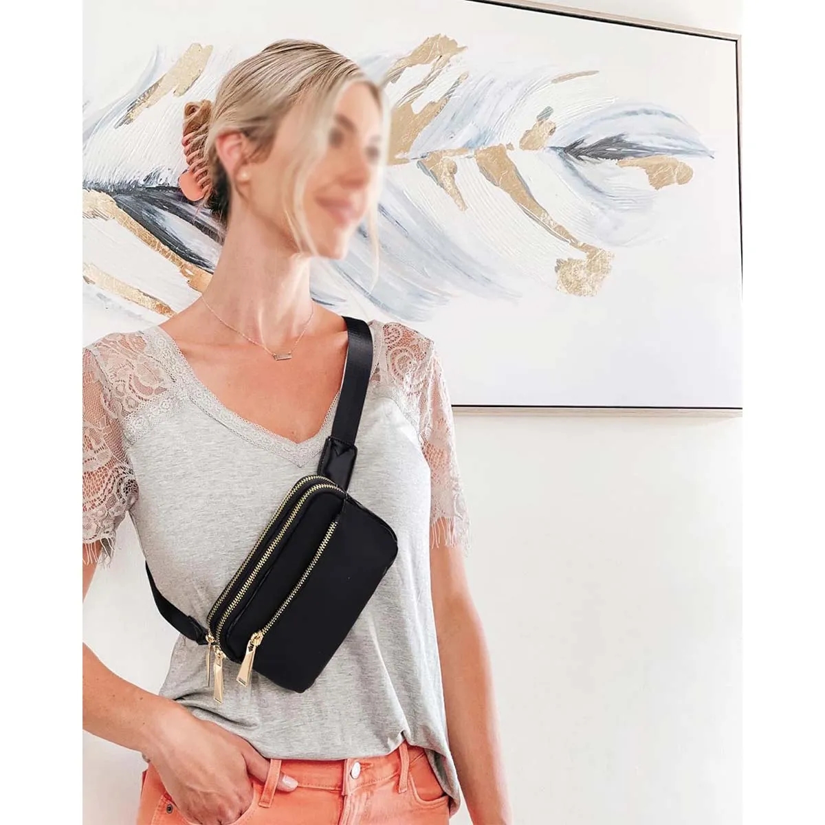 Stock High Quality Durable Fashion Unisex Crossbody Belt Bag 6