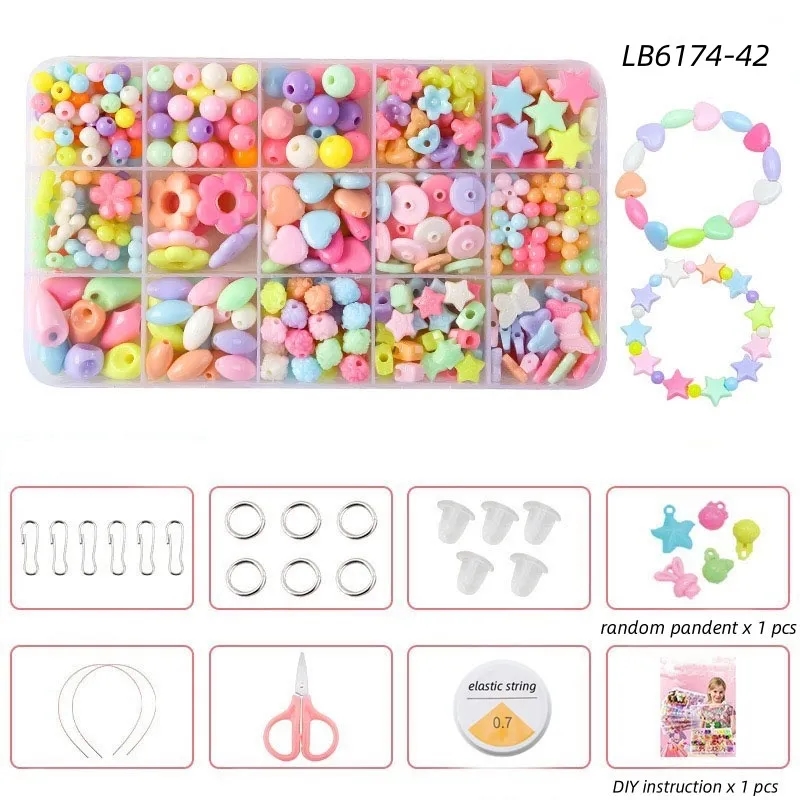 BULK Kids Jewelry Making Kit DIY Bracelet Set Beads Supplies 8