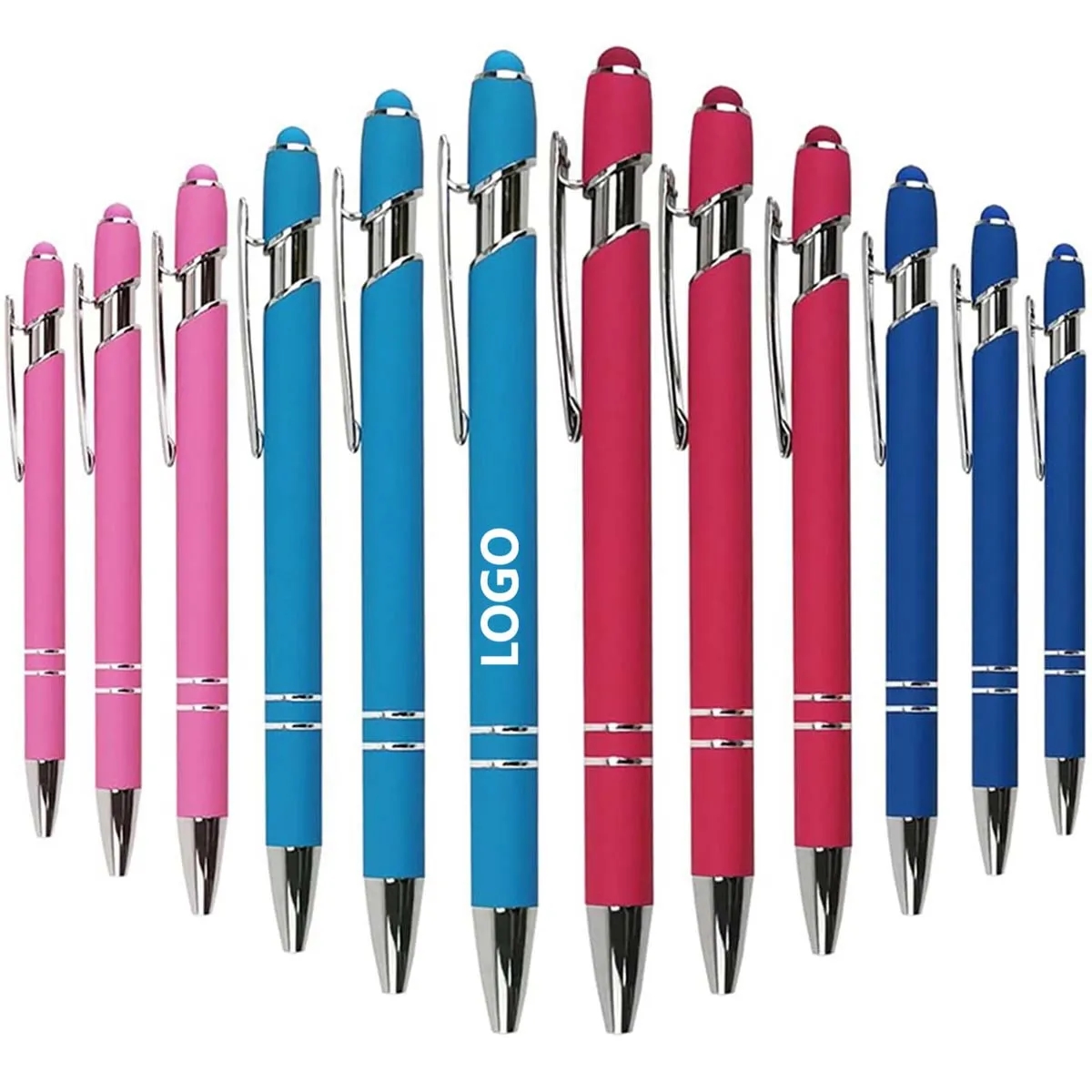 Metal Ballpoint Soft Stylus Touch Pen 4