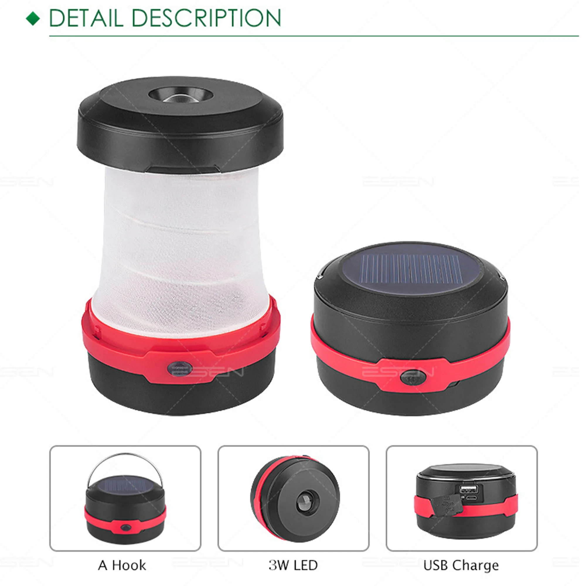 Collapsible Camping LED Light Lantern 2