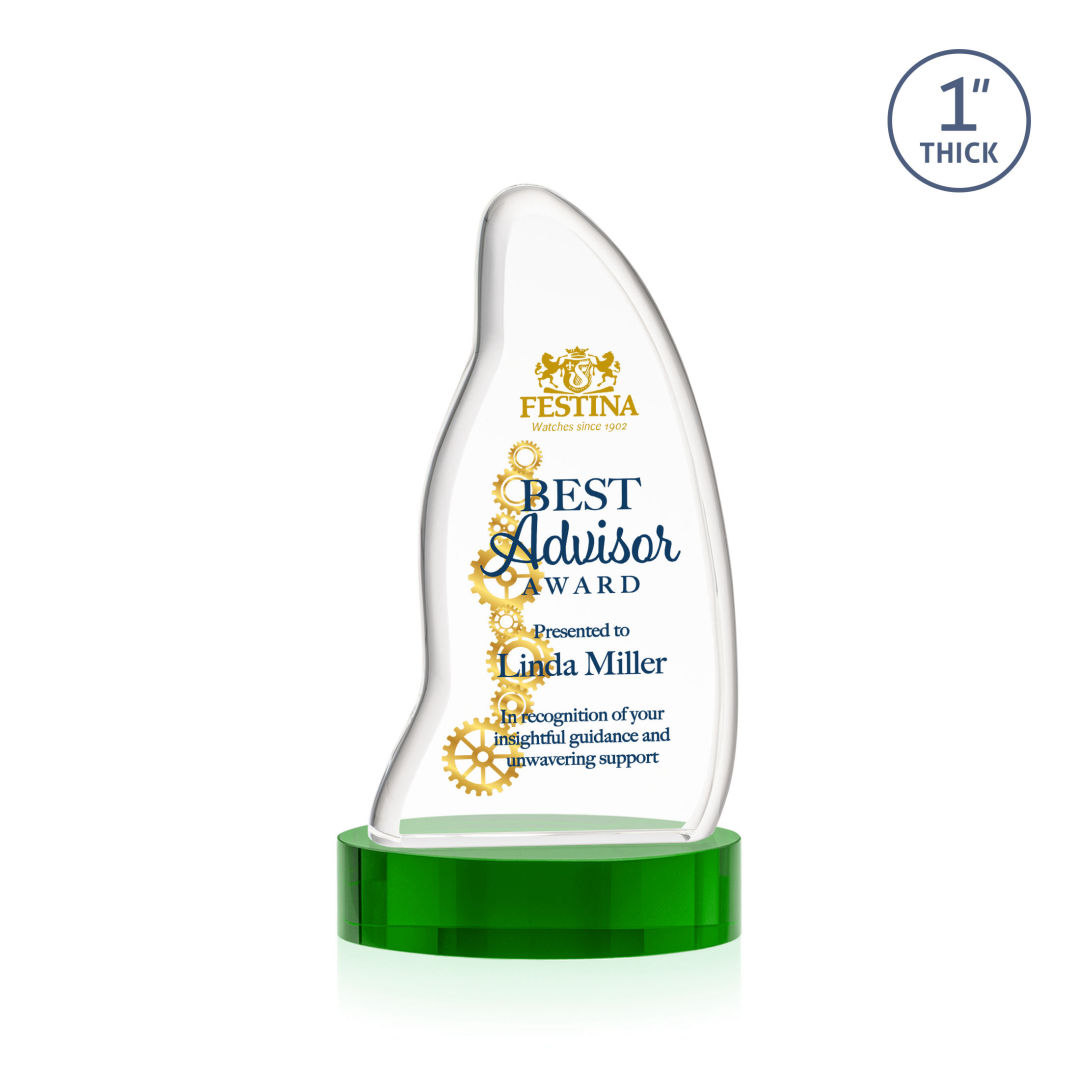 Beauford VividPrint™ Award on Base - Green 8