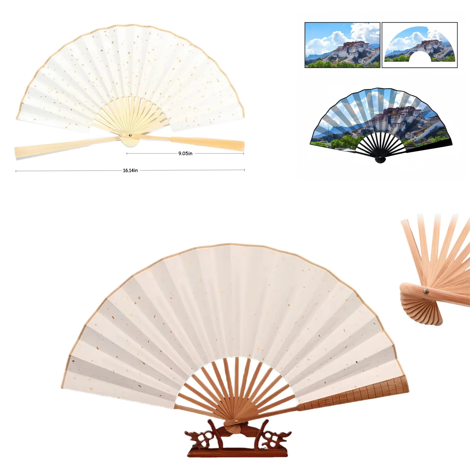 Paper Handheld Folding Fan 6
