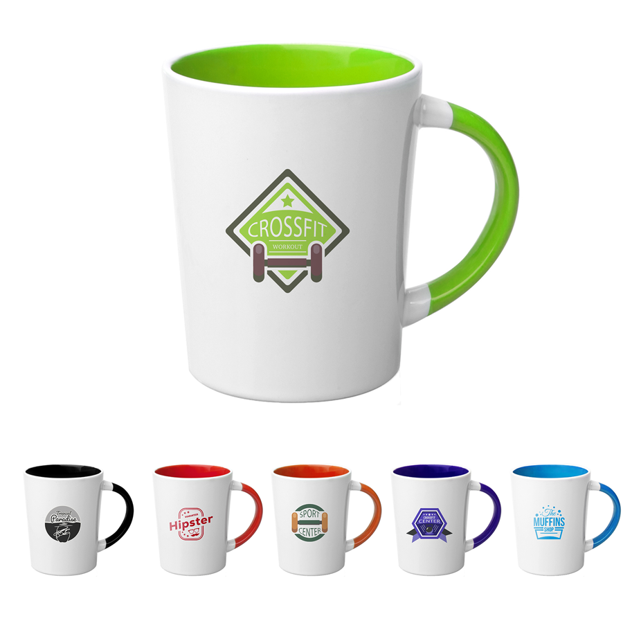 13 oz. Albany Two-Tone Latte Personalized Mug 3