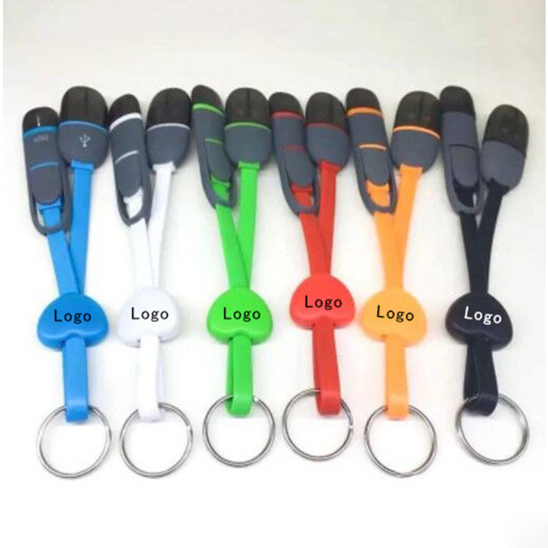 Keychain charging cable