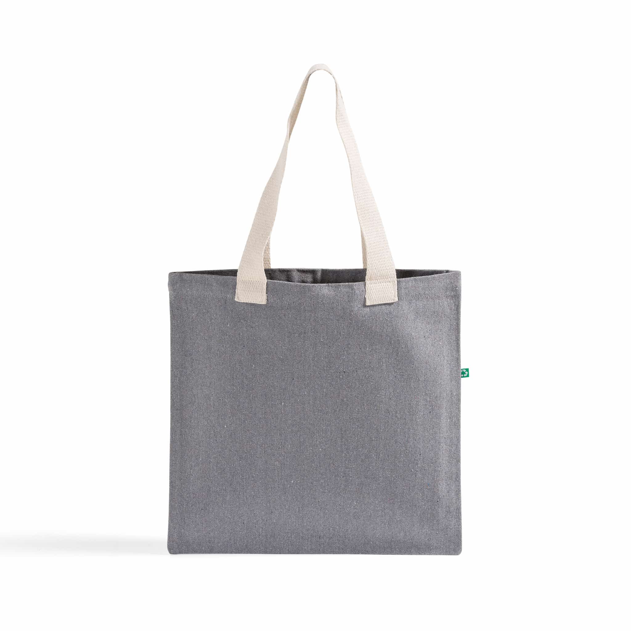 Recycled Canvas Trendy Flat Tote Bag 2