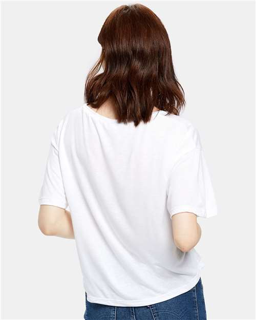 Women's Boxy Open Neck Tee - US309 12