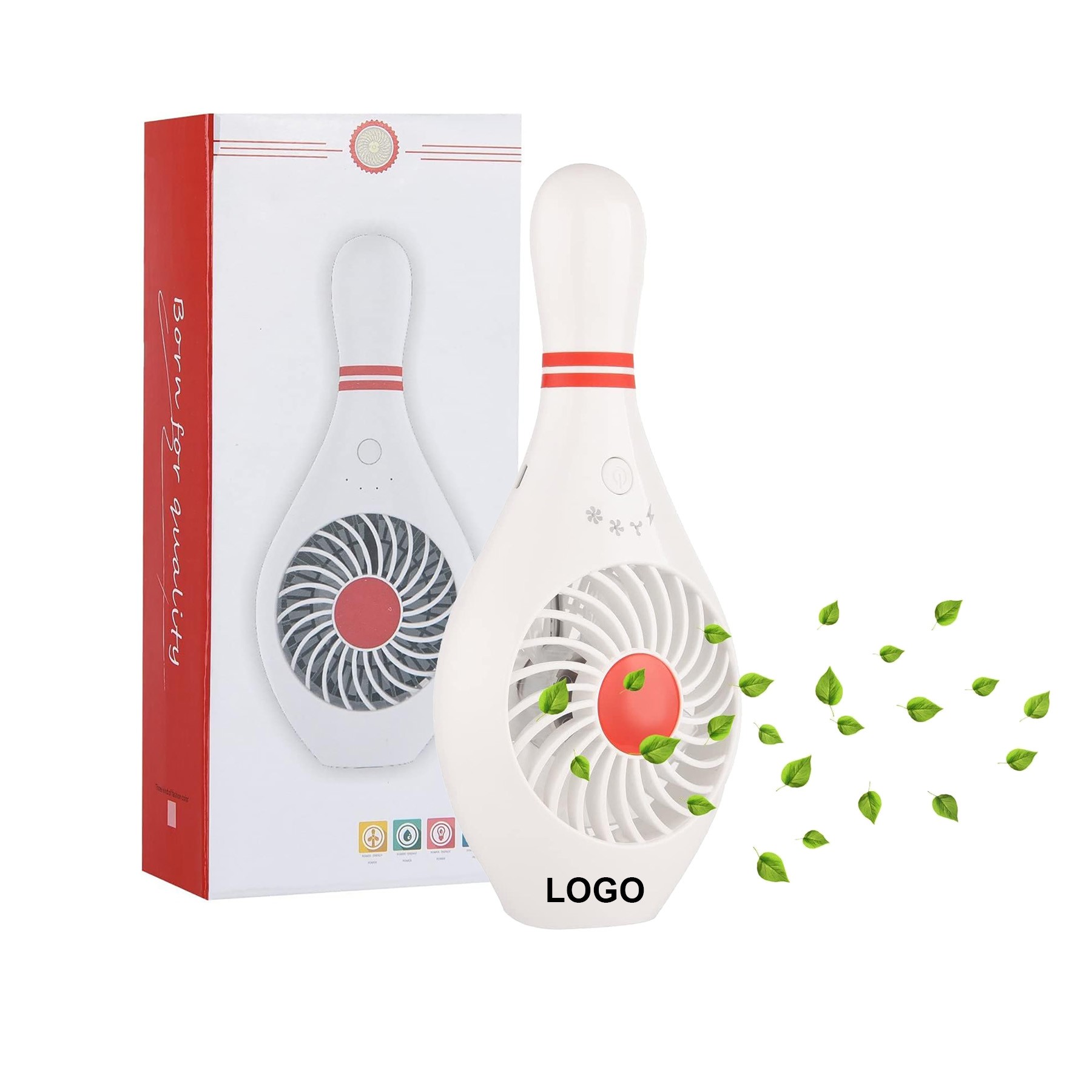 Handheld Portable Bowling Pin Fan