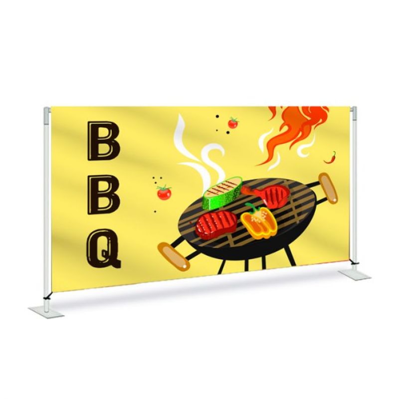 BBQ Pre Printed Fabric Barrier system Yellow 72" x 36" x 13.5 1