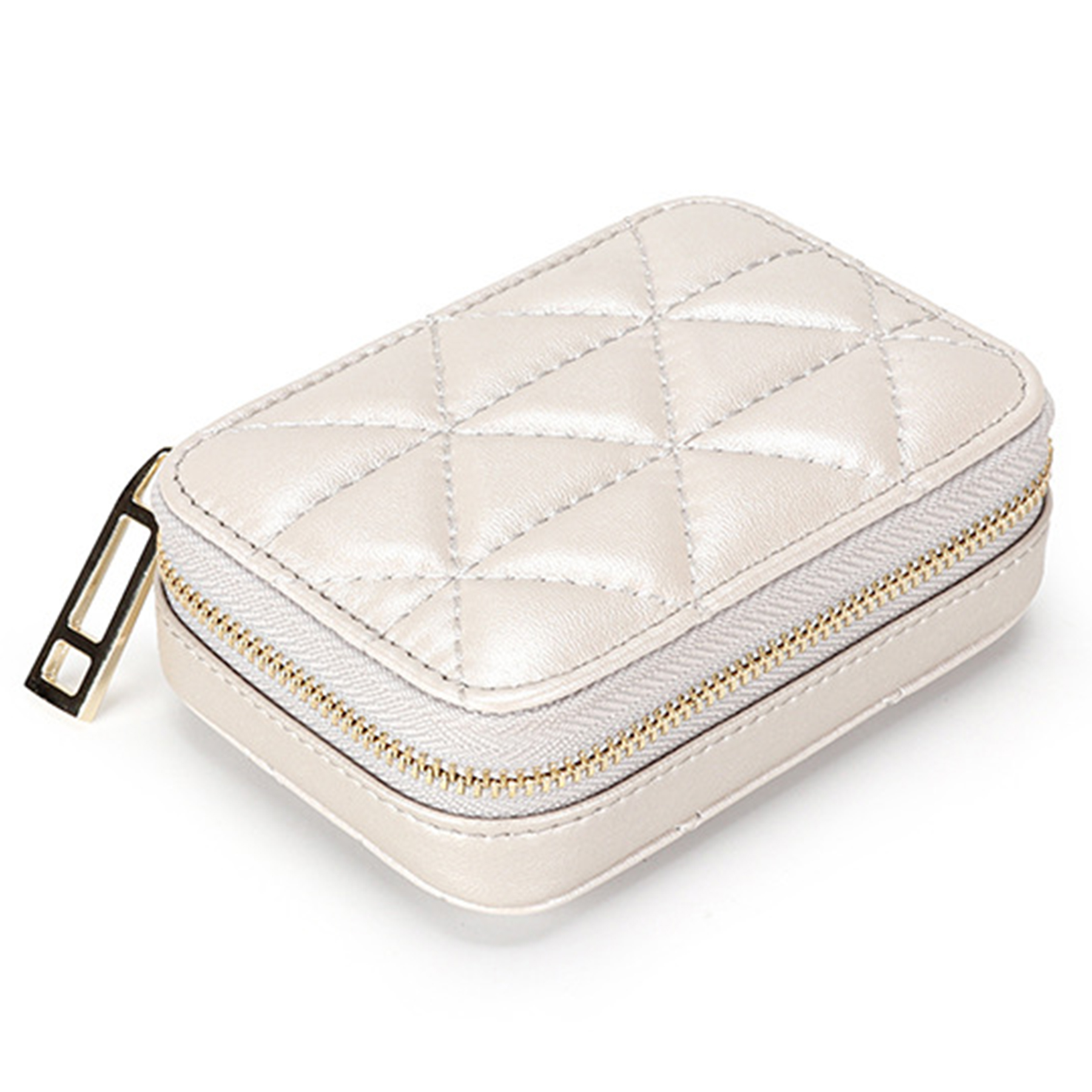 Genuine Leather Carry mirror to store your makeup bag 6