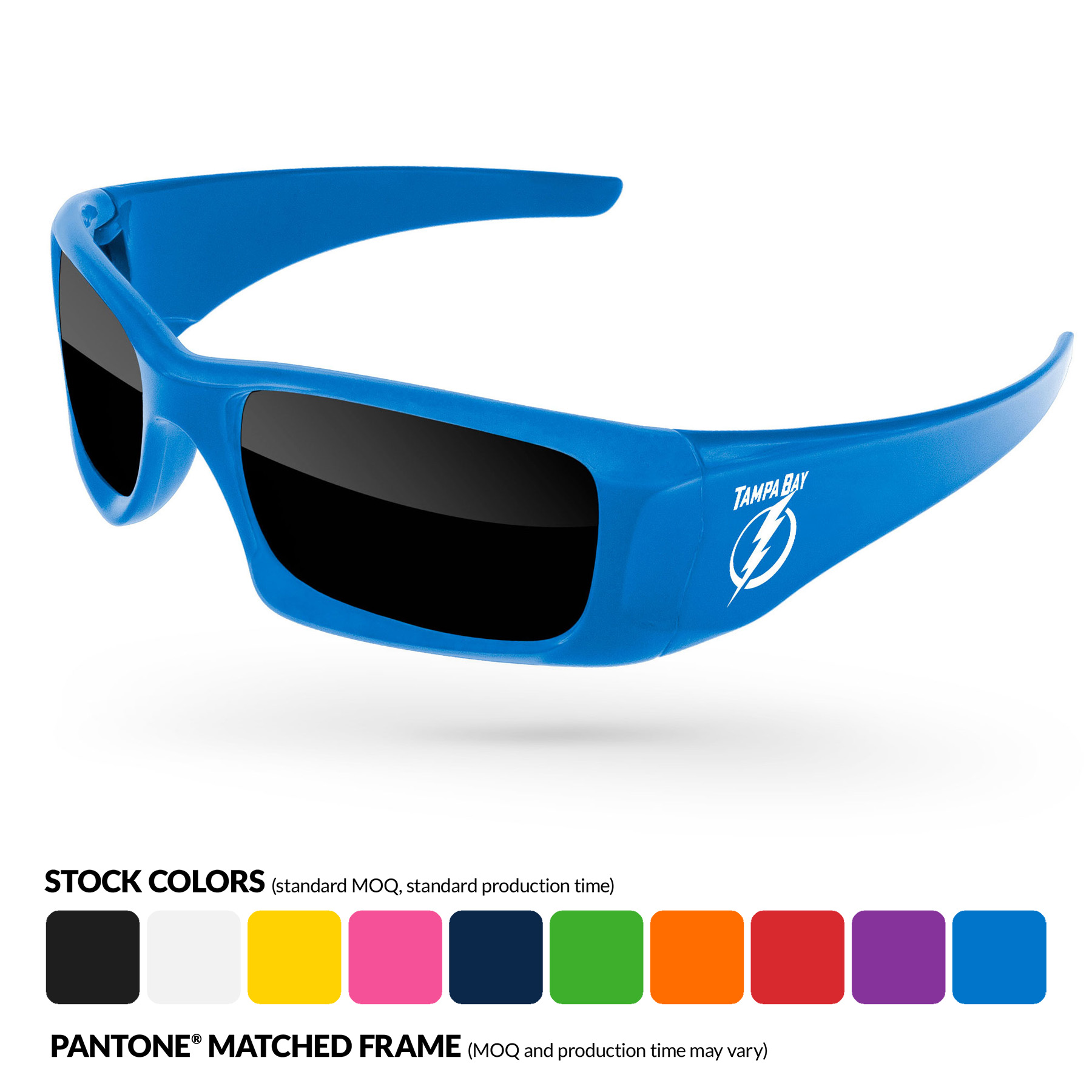 Wrap Sunglasses w/ 1 Color Temple Imprint 13