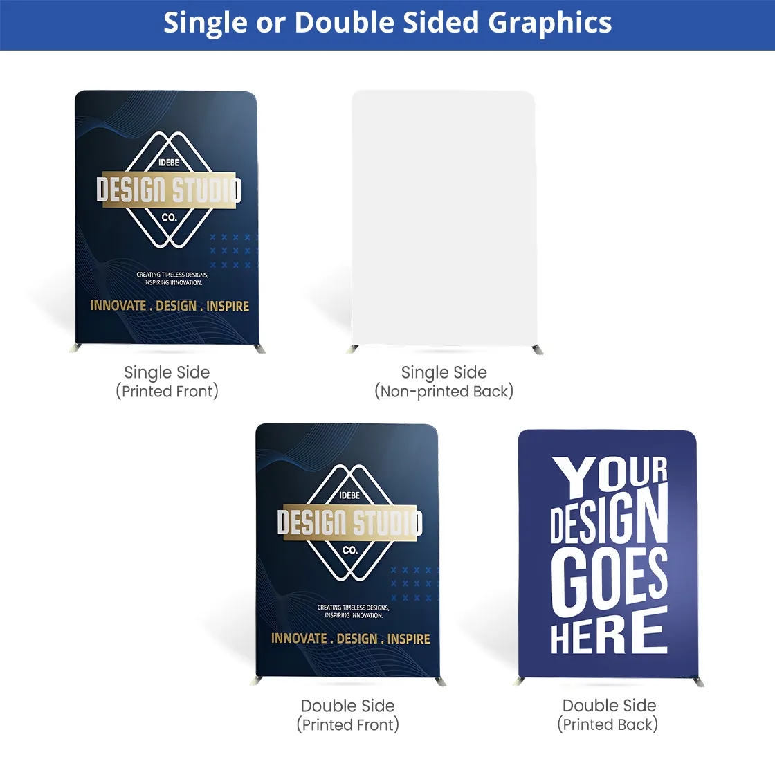 13ft Magnetic Modular Fabric Displays - Cross Island Shape 11
