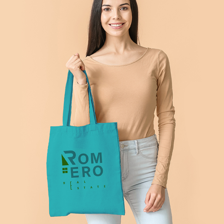 Super Sale- 6 oz.Econo Color Cotton Tote, custom tote bag with logo imprint 4