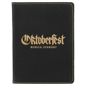 4 1/4" X 5 1/2" Laserable Leatherette Passport Holder 8