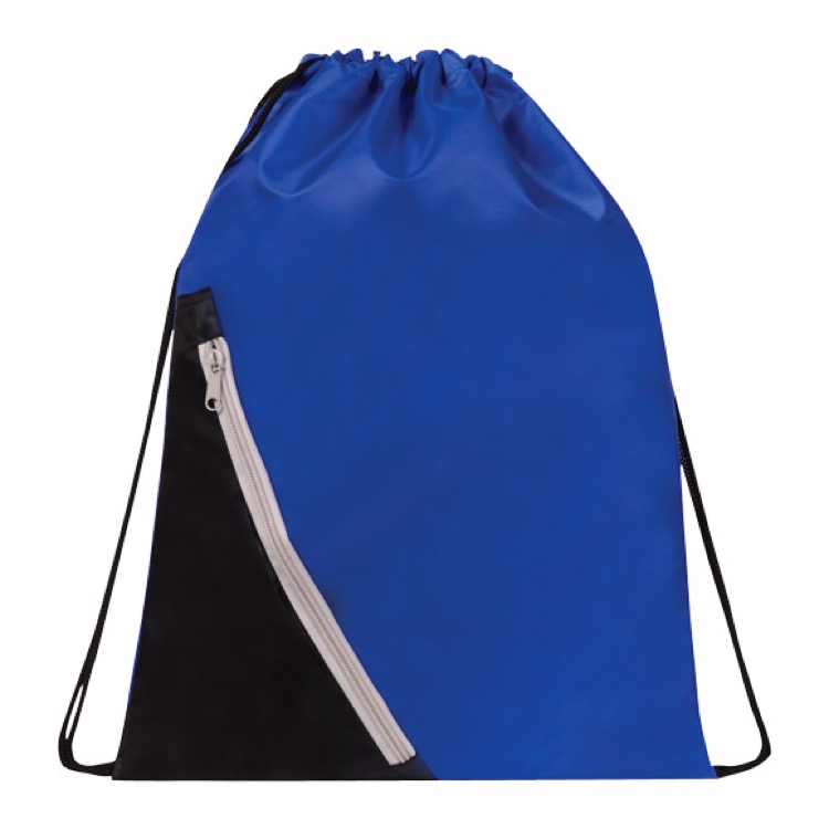 Zip Line Drawstring Backpack 2