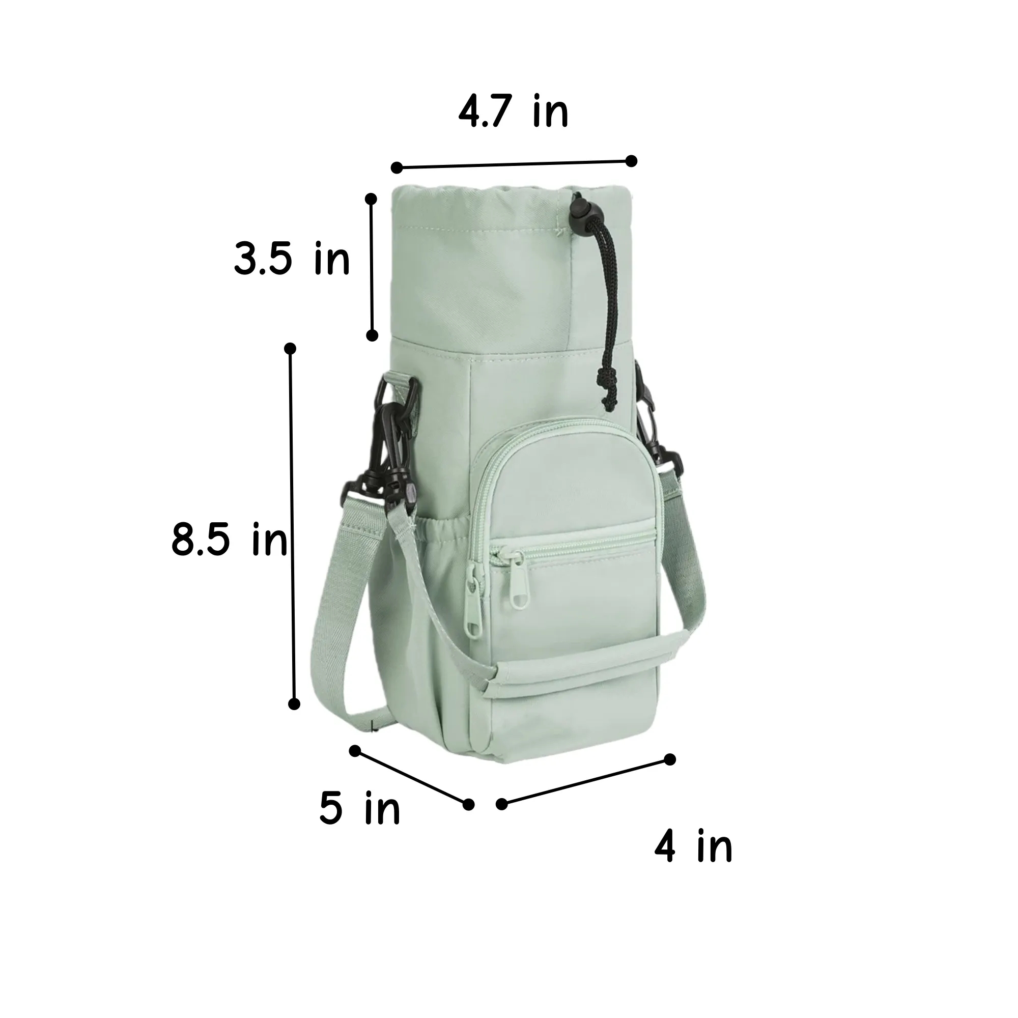 Crossbody Water Bottle Holder Sling Bag Strap 2