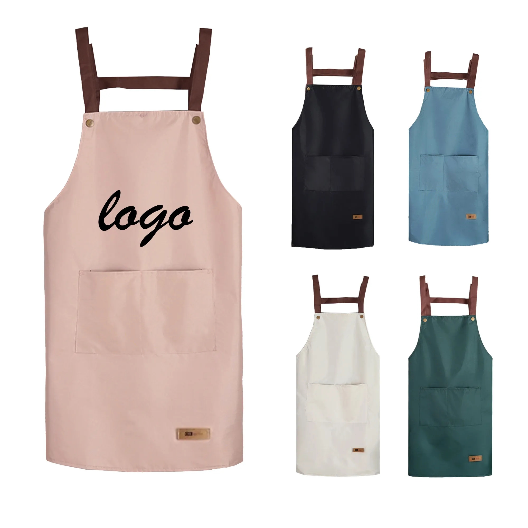 MOQ 10 Polyester Durable Stain-resistant Chef Apron 4