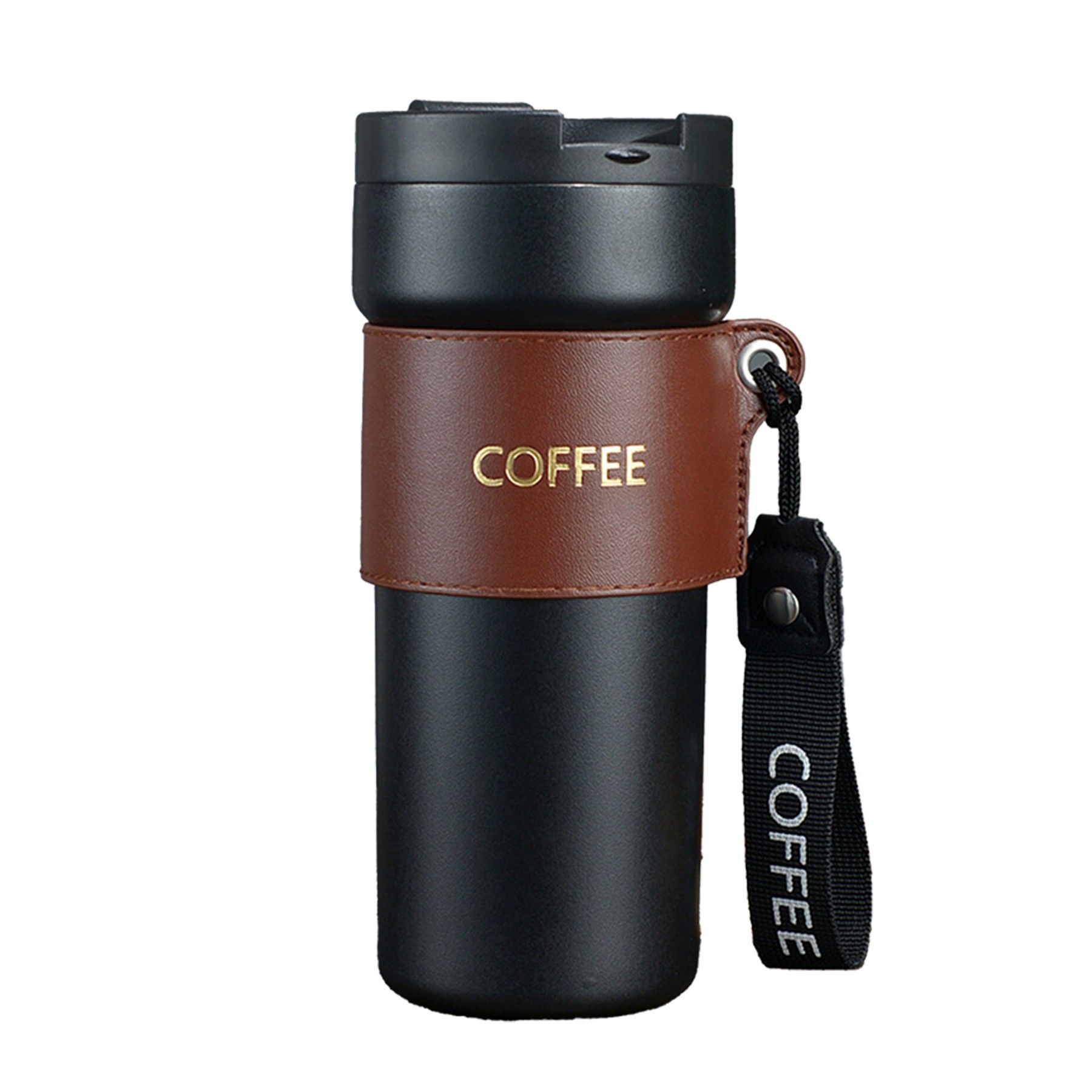 Stainless Steel Coffee Mug with Ziplock Lid 5