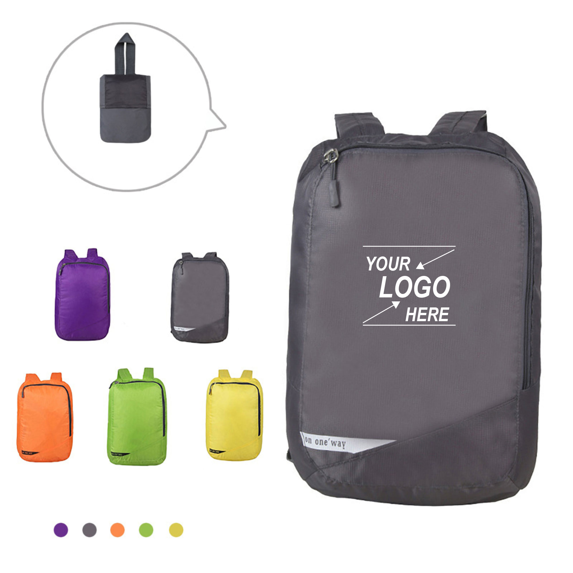 Lightweight Foldable Polyester Travel Backpack 2