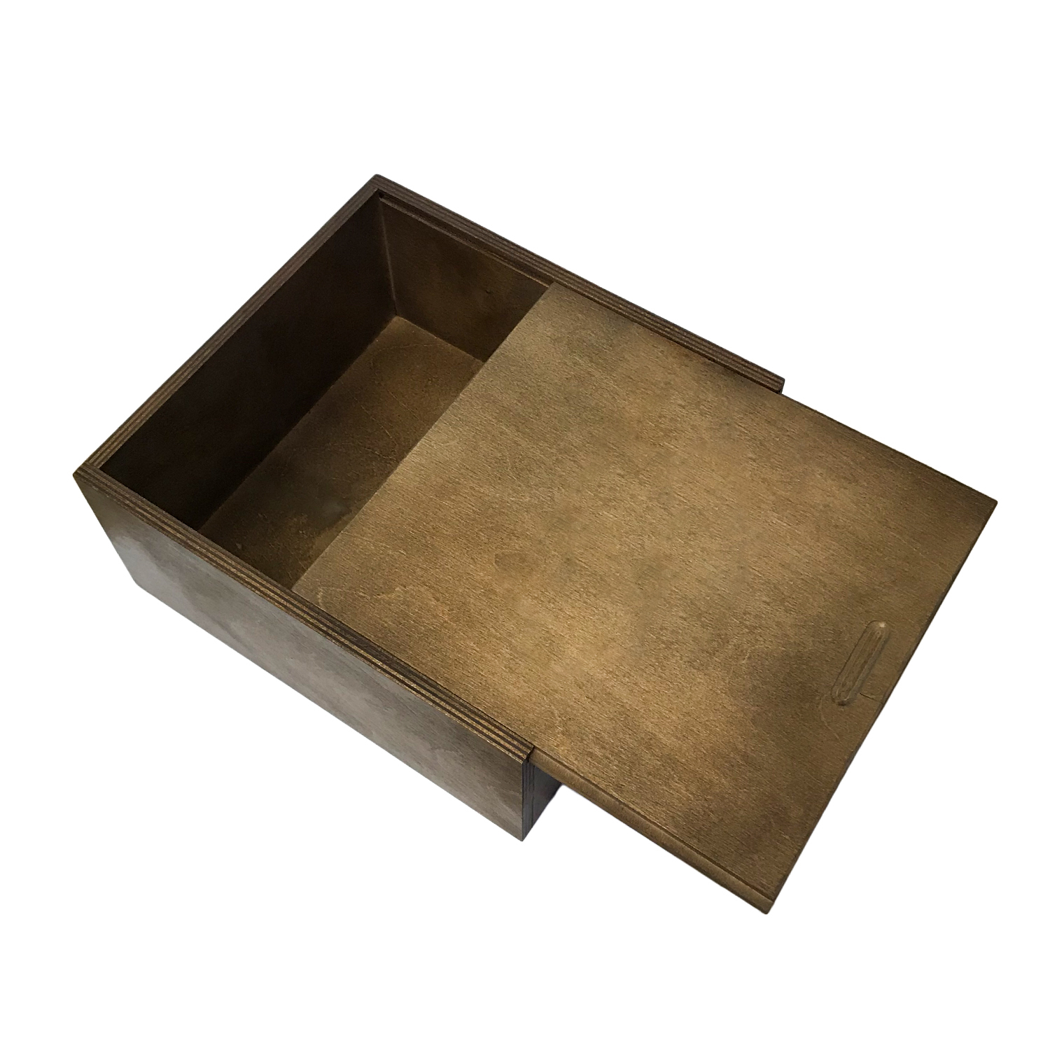 Sliding Lid Wood Box, 9.50 x 10.25 x 4.50" 17