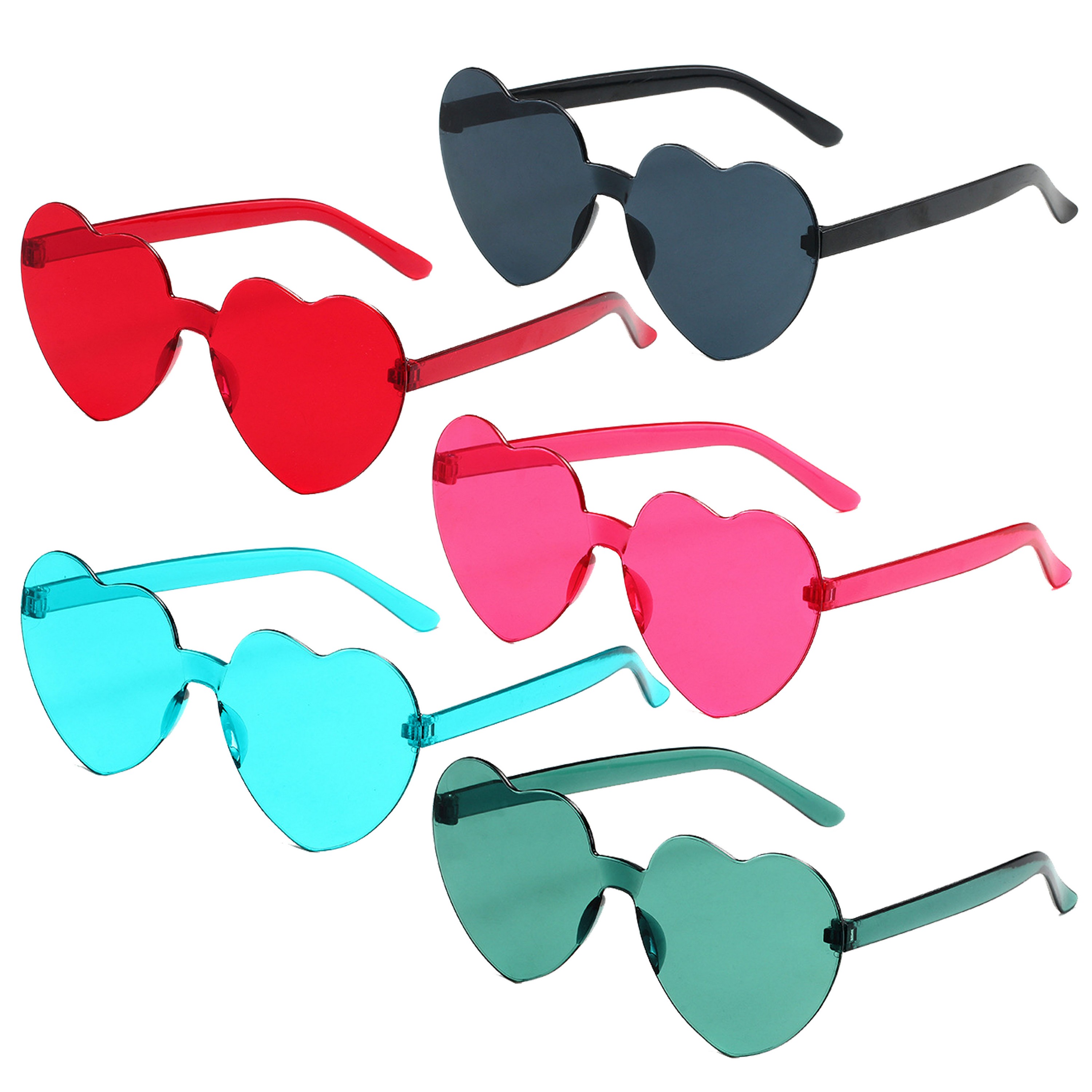 Candy Color Heart Shaped Eyeglasses 4