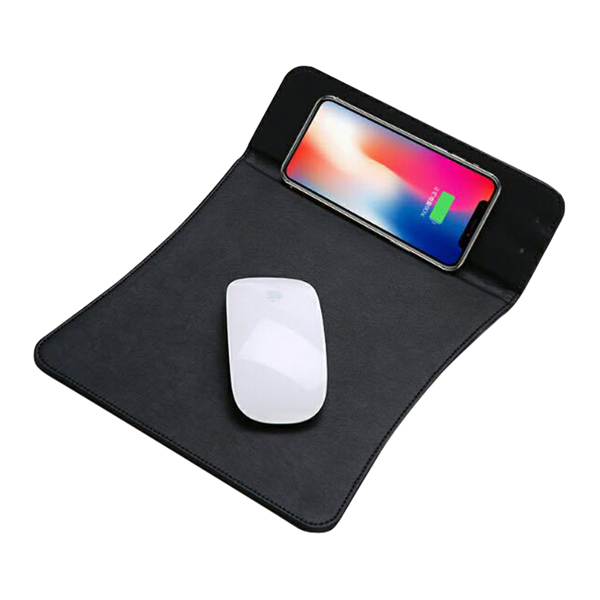 Qi Wireless Charger, Mouse Mat / Pad and Phone Stand PU 4