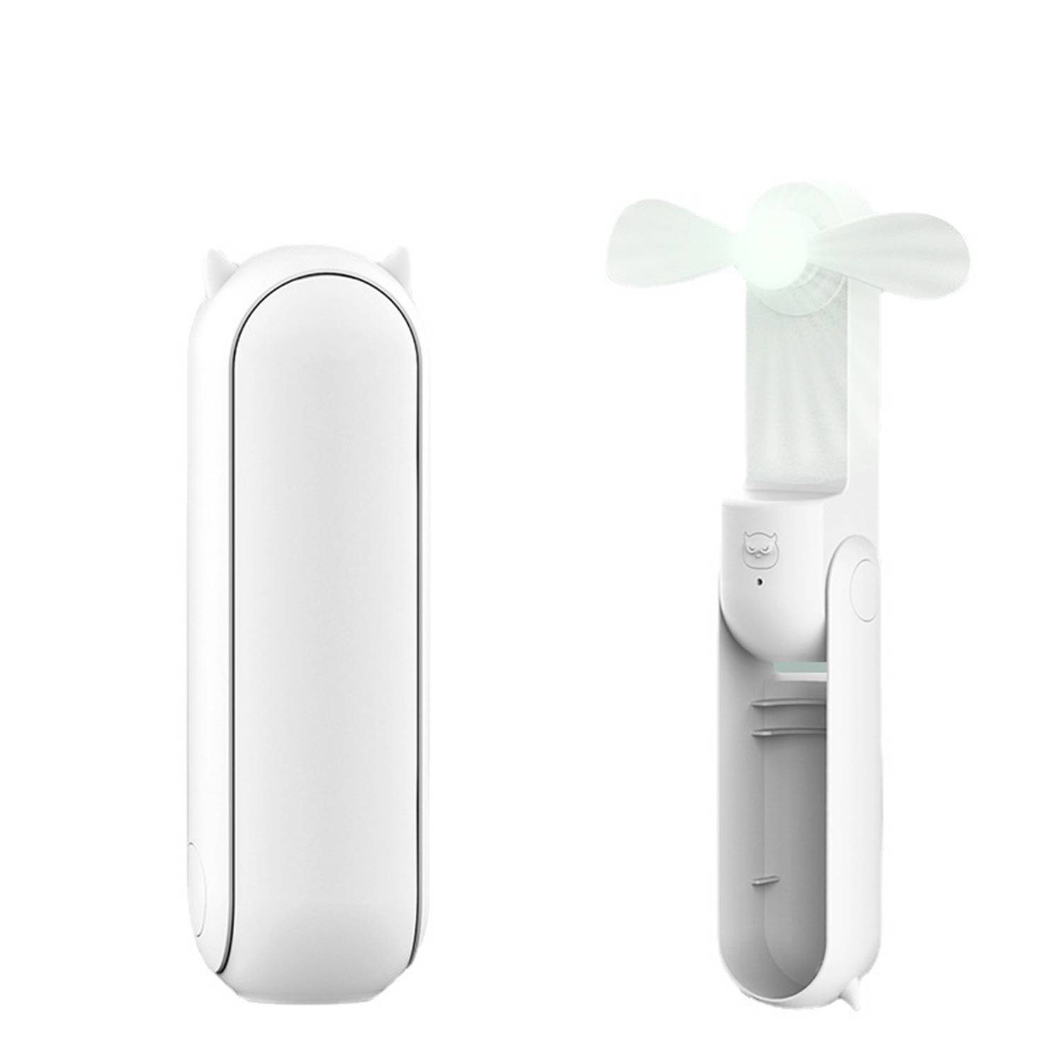 Portable Folding USB Handheld Fan w/ Power Bank 7
