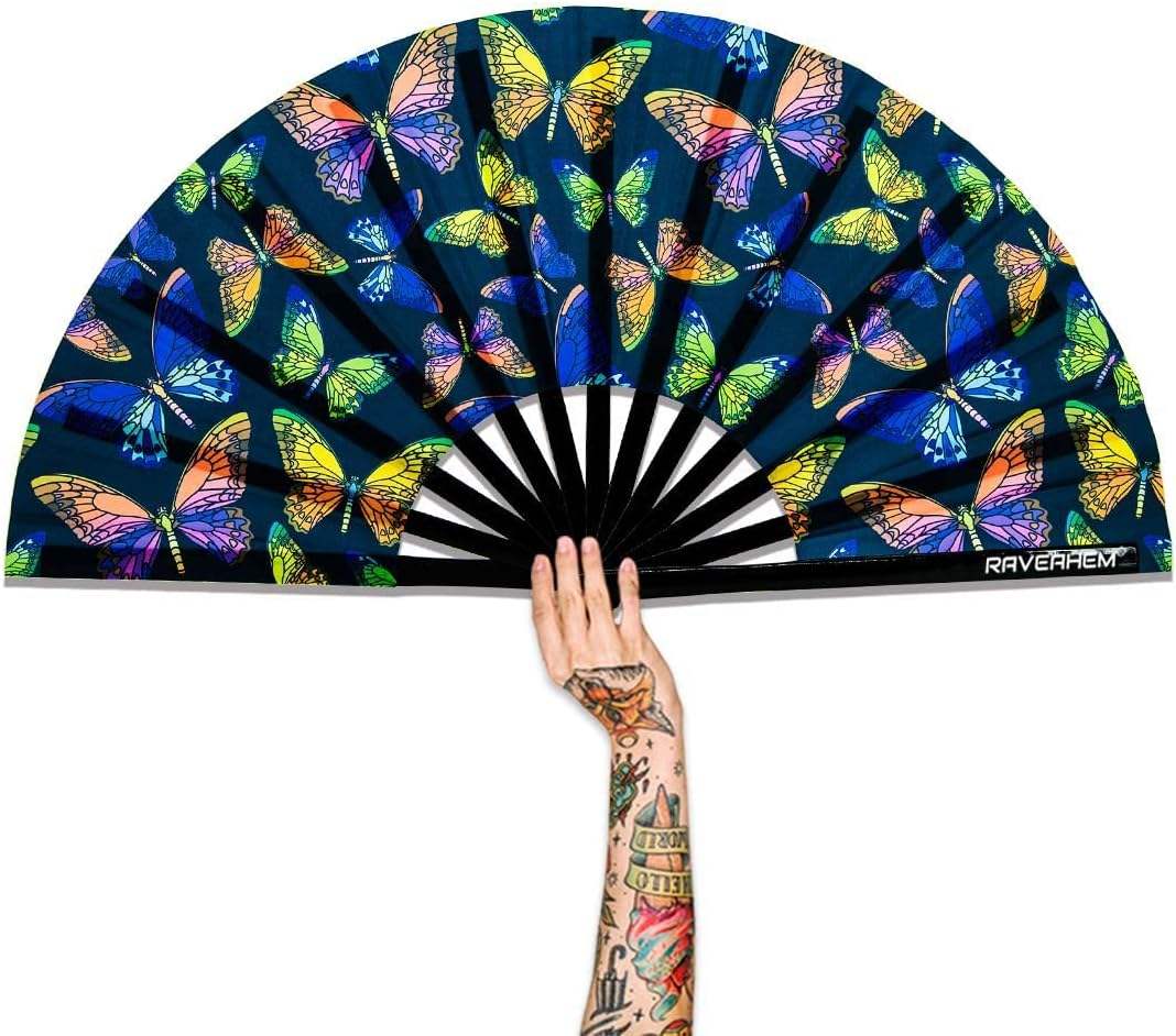HoloGlow Folding Rave Fan 5