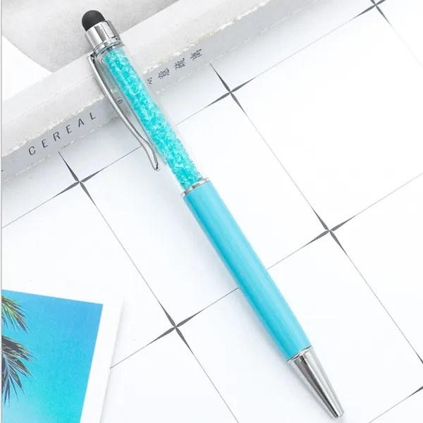 Twist Action Ballpoint Pen w/Crystals 8
