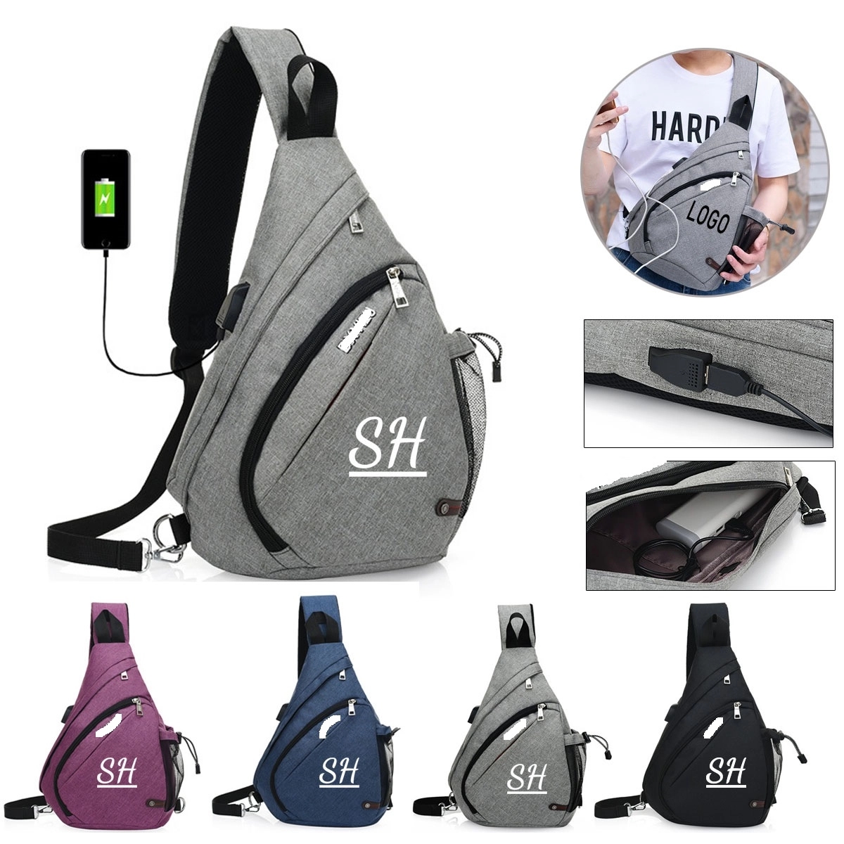 Outdoor Sling Bag Crossbody Shoulder Chest Backack 3