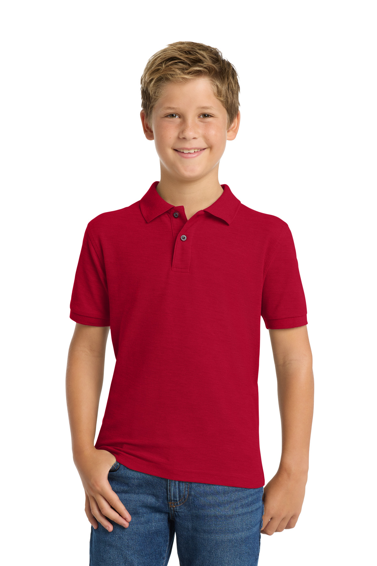 Port Authority Youth Silk Touch Polo. Y500 65