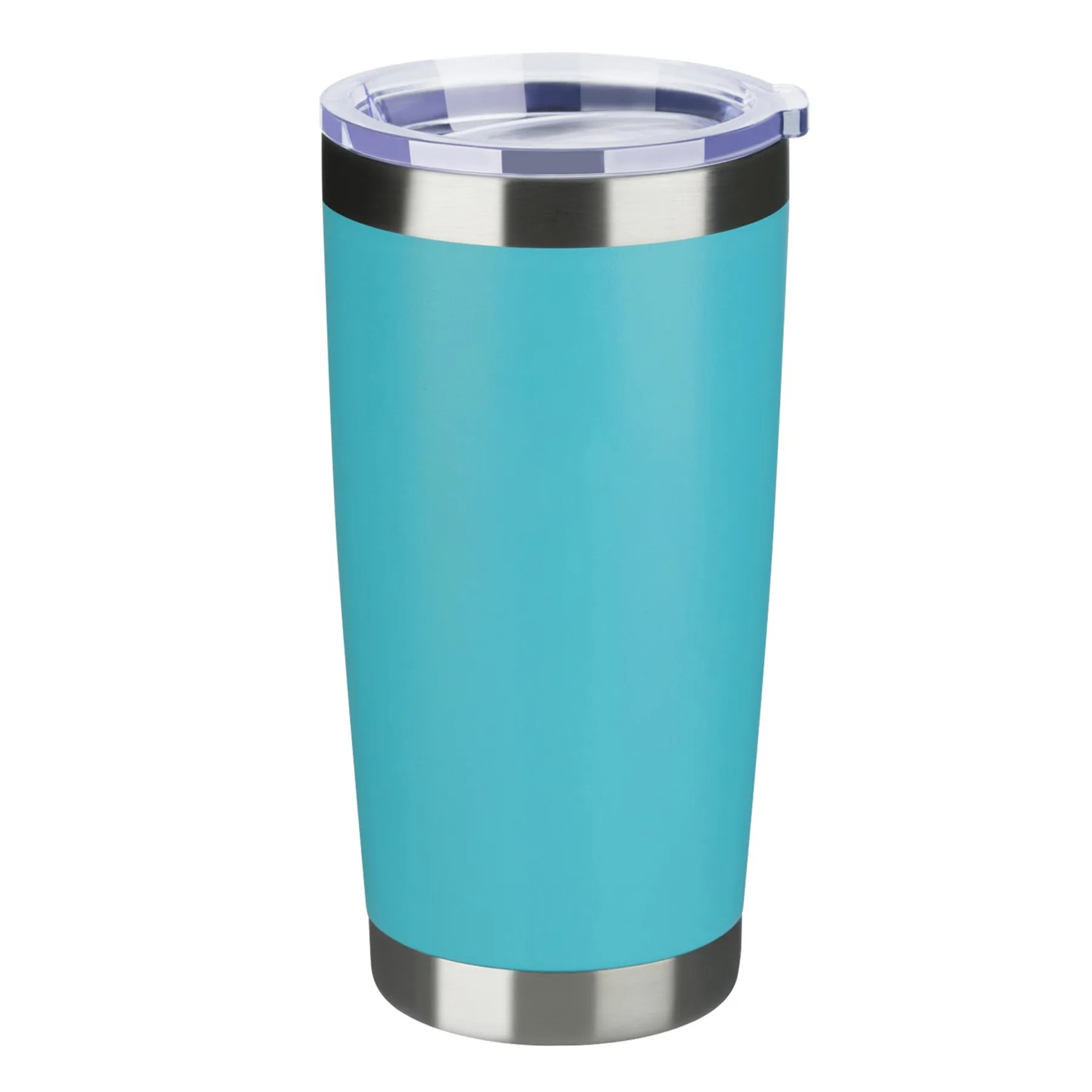 20 Oz. Powder Coated Tumbler w/Clear Slide Lid 10