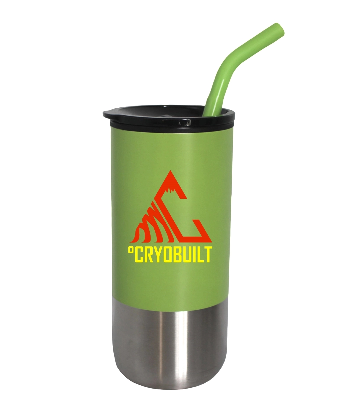 18oz. Double Wall Stainless Steel Mug w/Straw 3