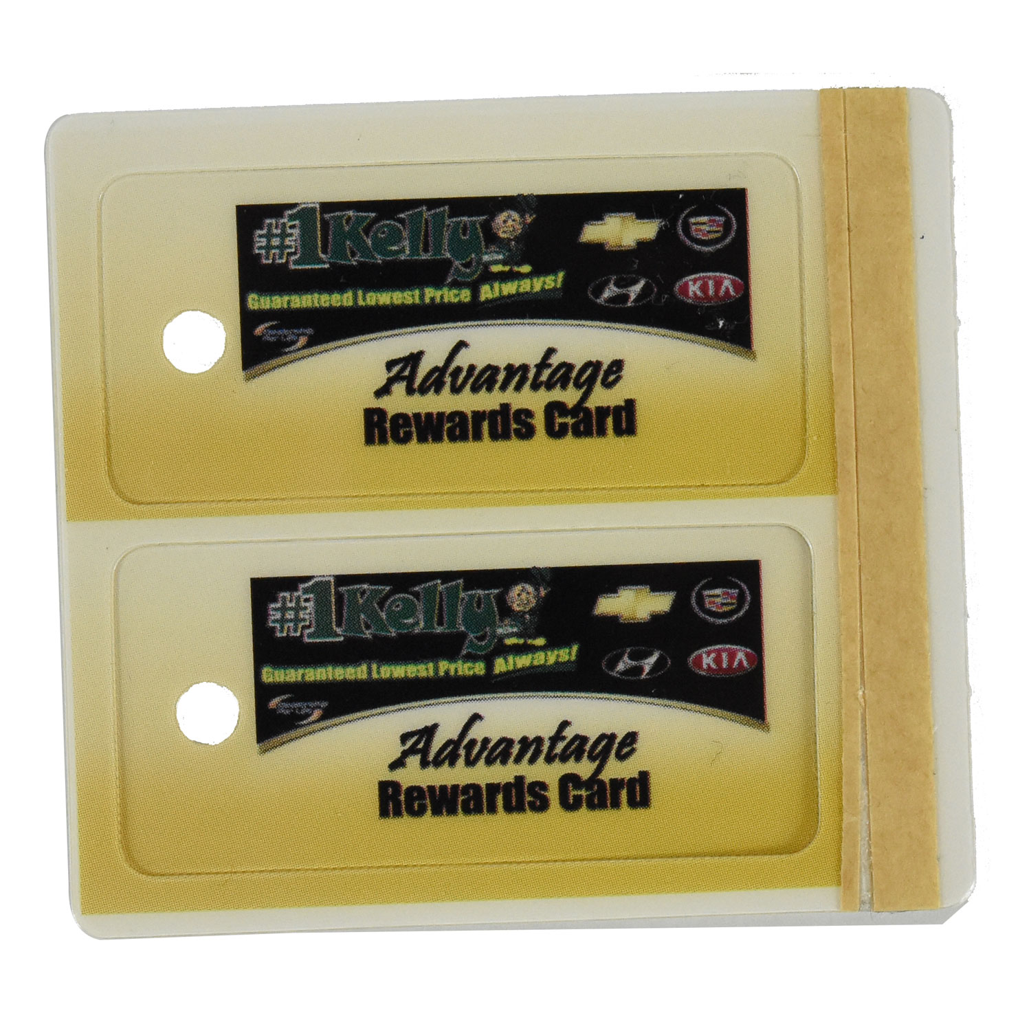 2.125"W x 1"H 2 Key Tag Combo