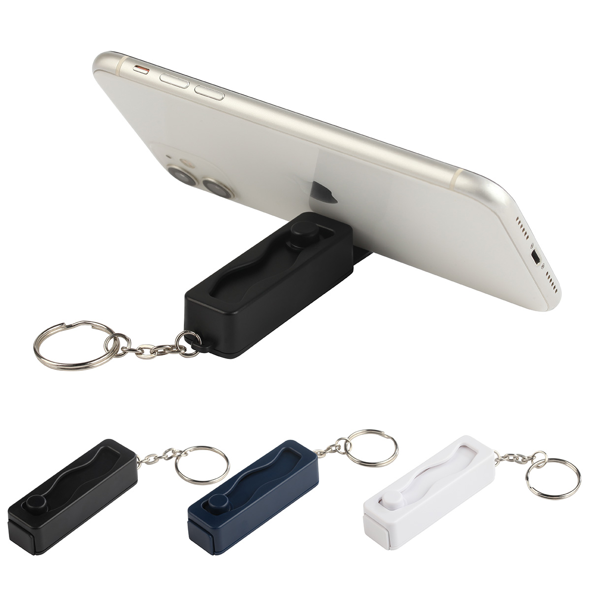 Contour Phone Stand Key Chain with Finger Fidget 4