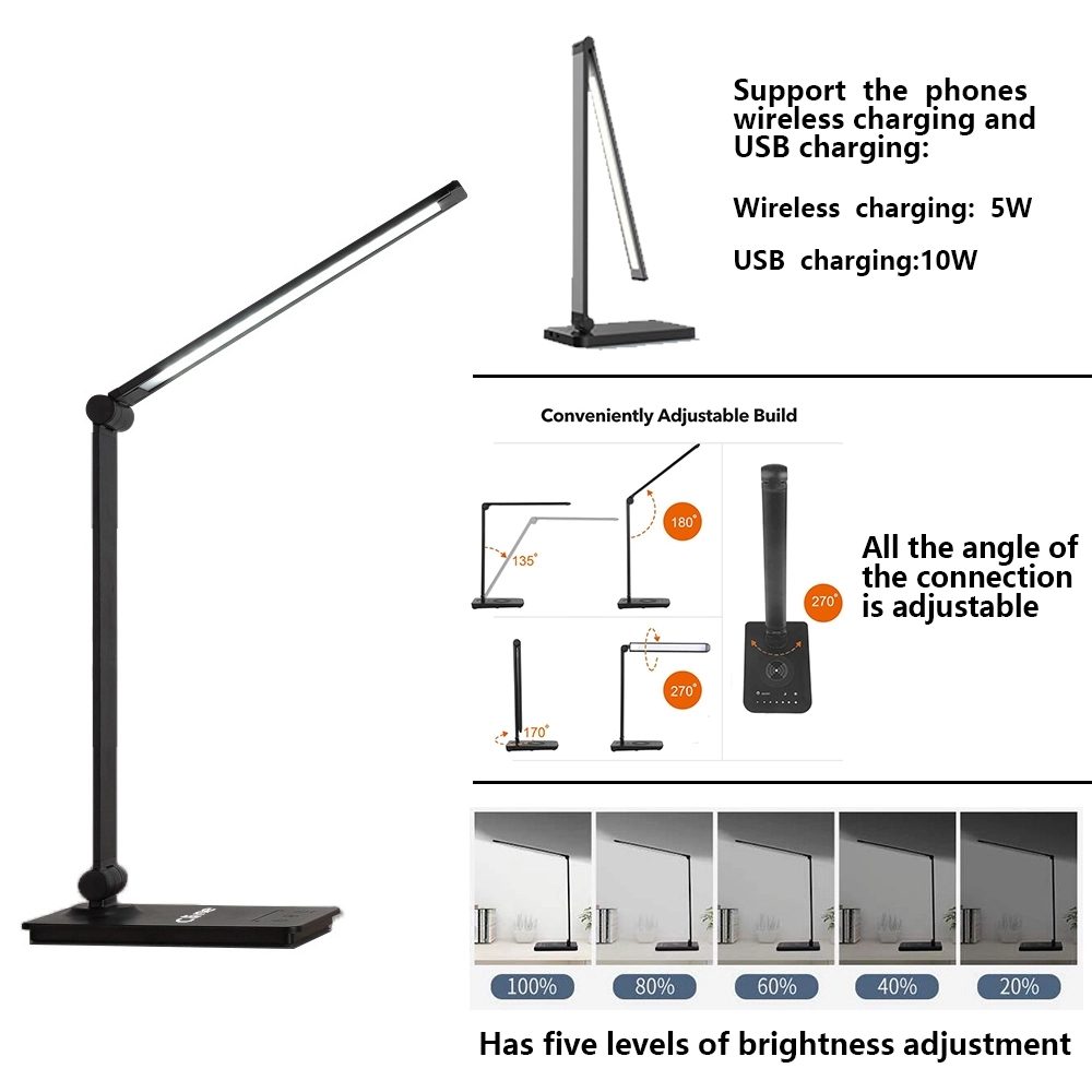 Adjustable LED Office Lamp with Wireless 2