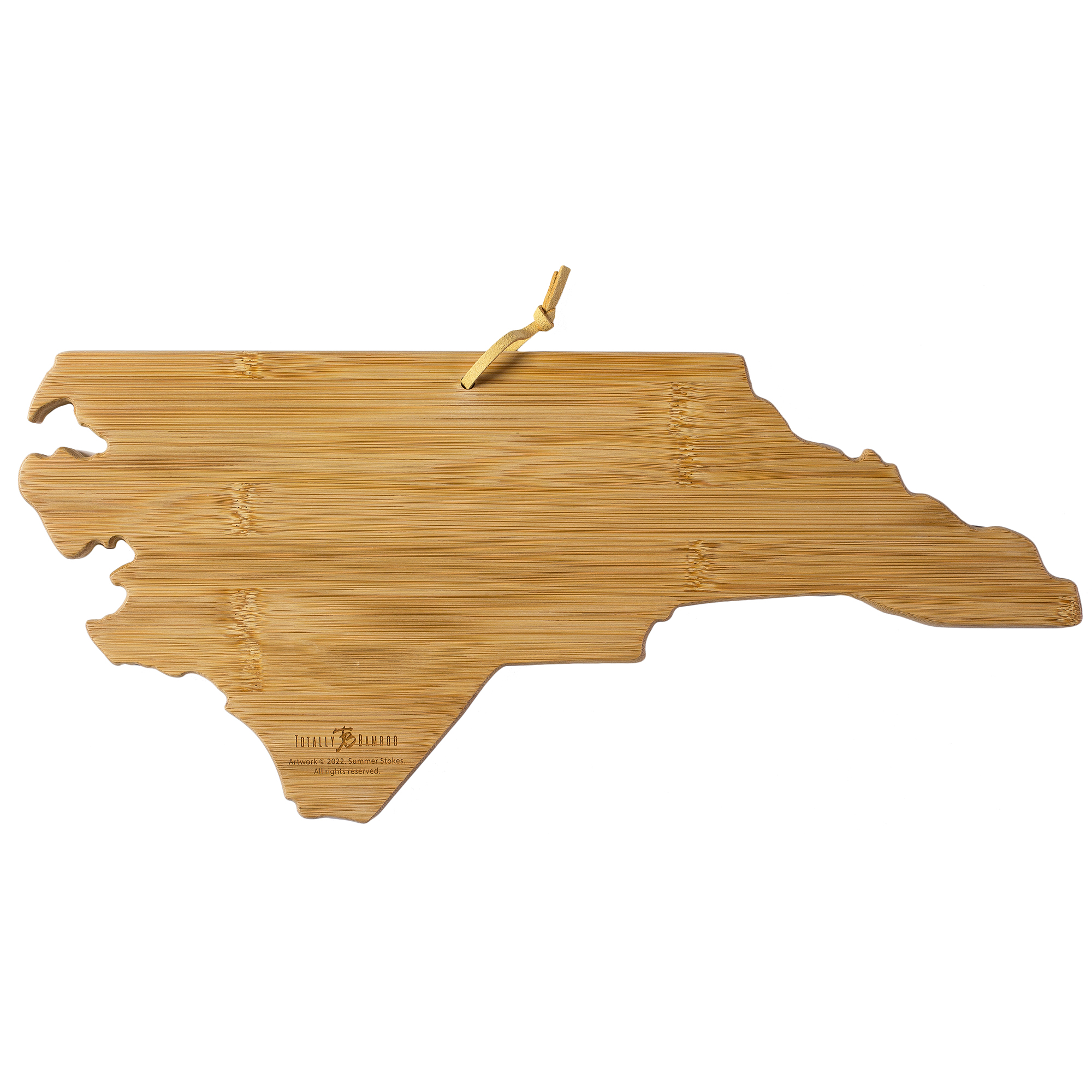 North Carolina State Shaped Serving and Cutting Board with Artwork by Summer Stokes 4