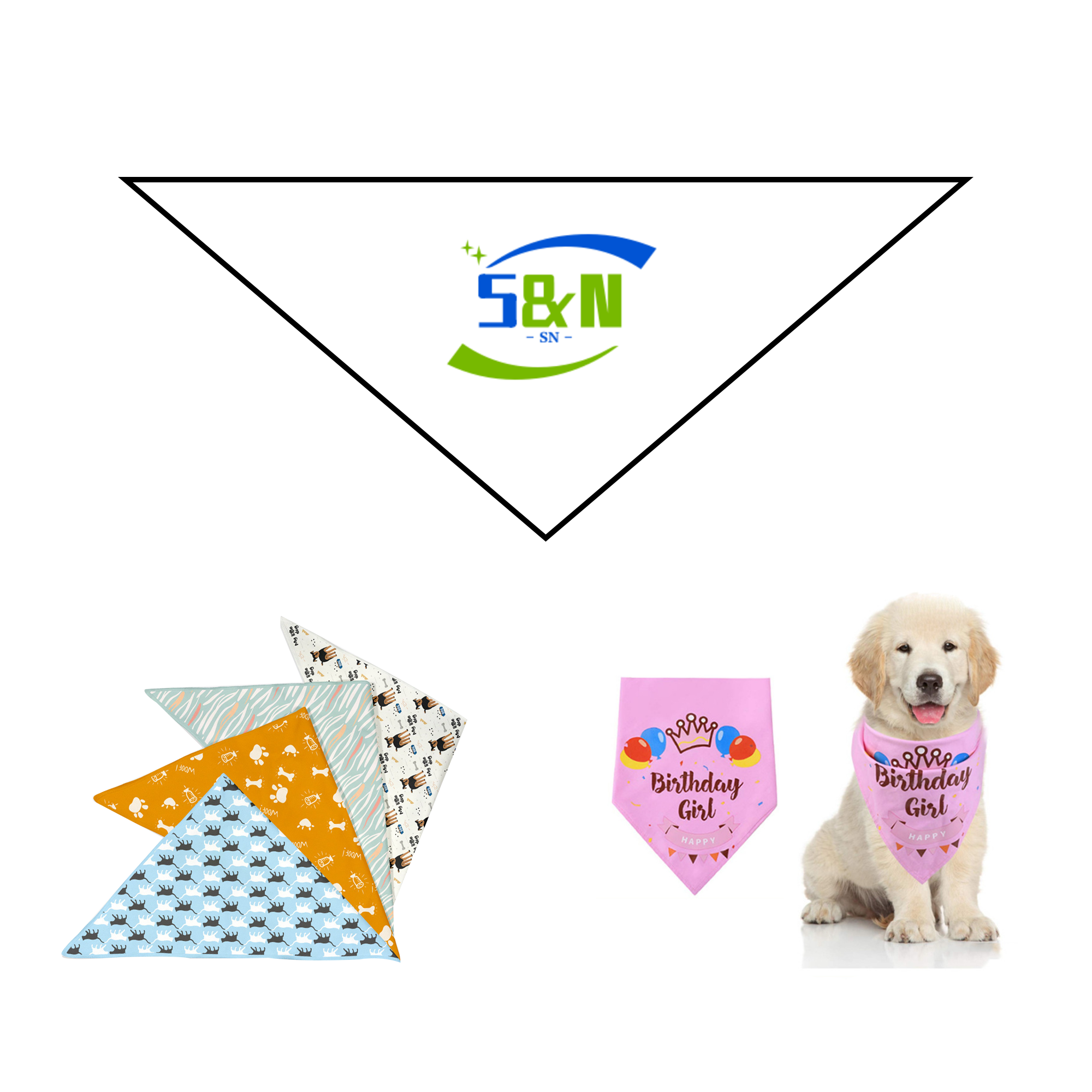 Full Color Polyester Pet Bandana 2