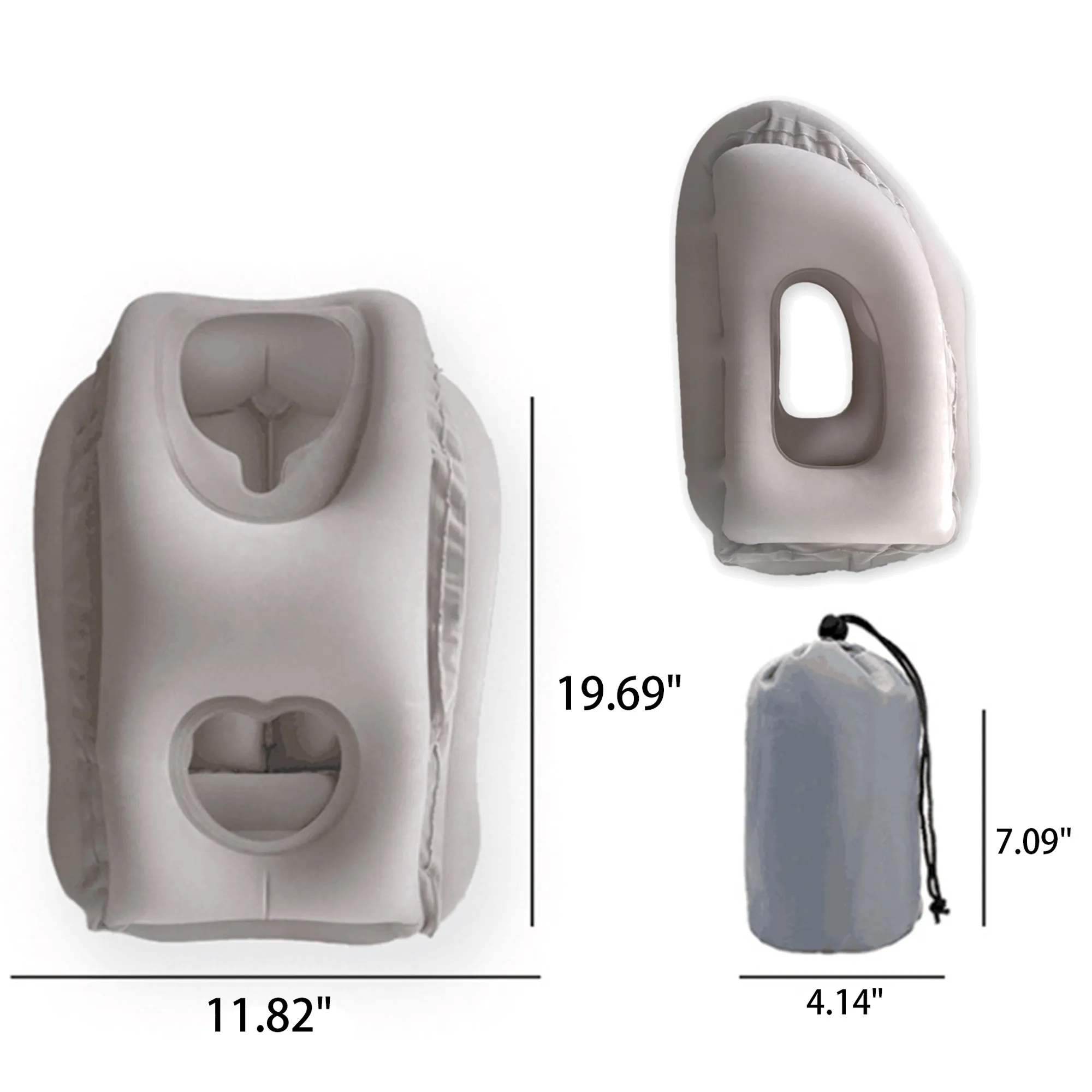 Airplane Inflatable Neck Pillow with Carrying bag 4