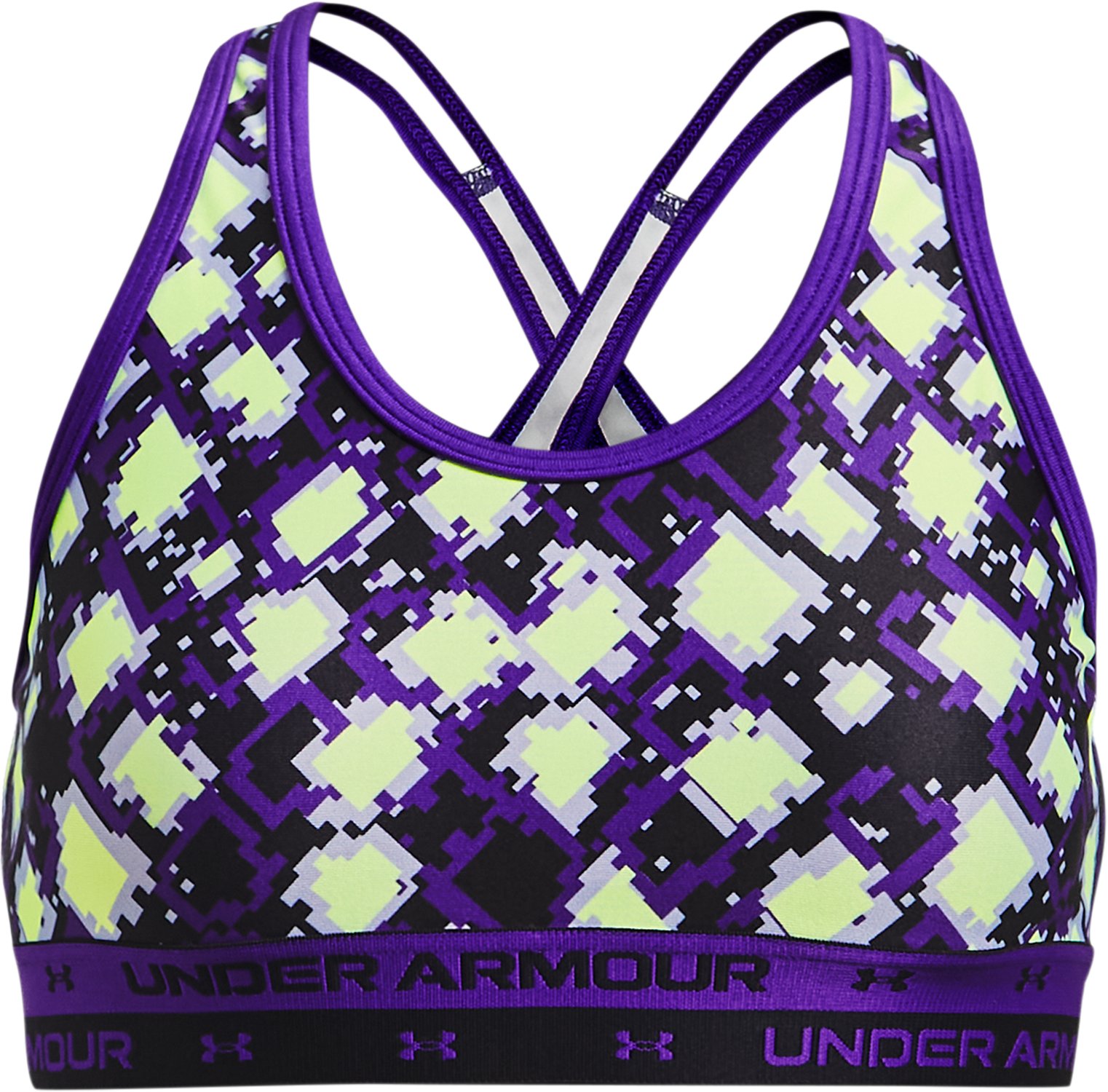 UA Crossback Printed Girls' Sports Bra 2