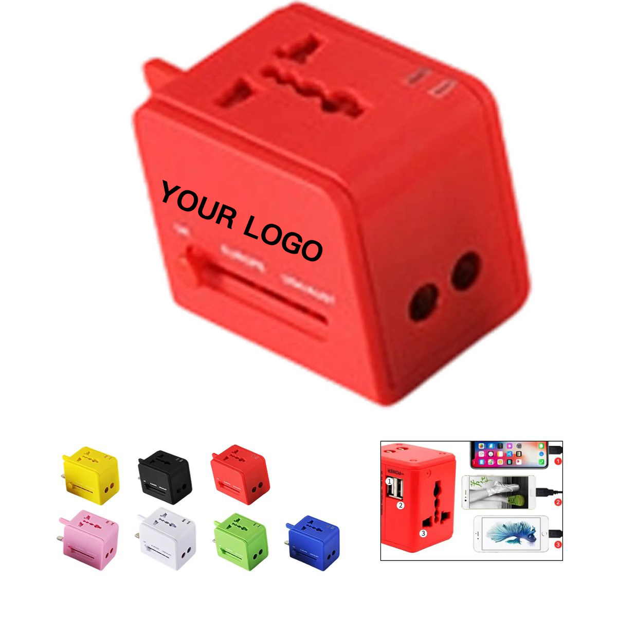 International Charger Adapter ABS Housing 7
