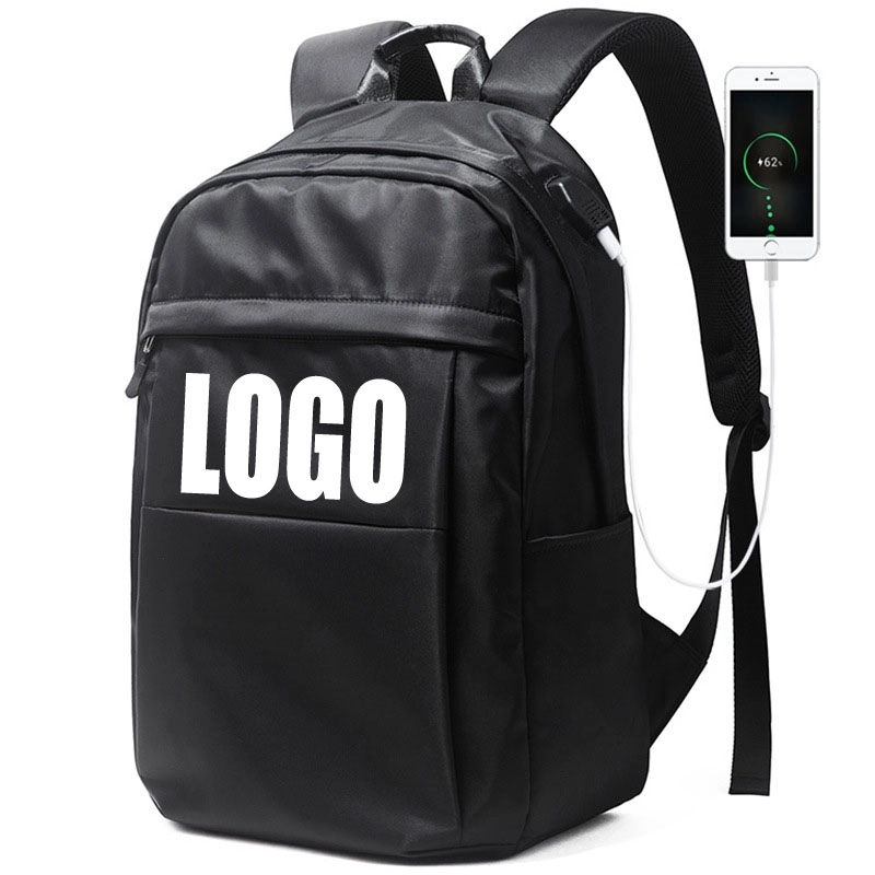 Simple Travel Laptops Backpacks With USB Charging Port 2